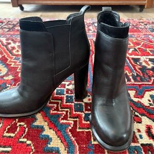 Sam Edelman Black Leather Ankle Booties